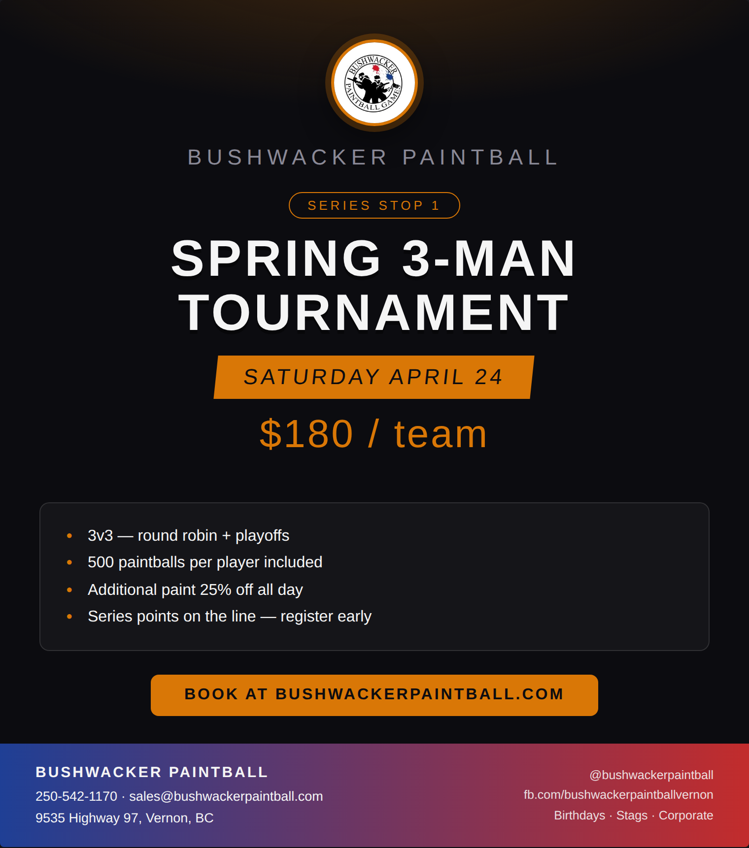 Spring 3-Man Tournament cover